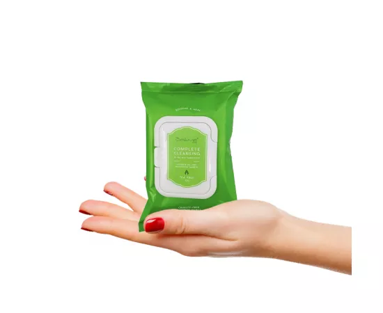 The Crème Shop Tea Tree Oil Cleansing Towelettes 30 Count