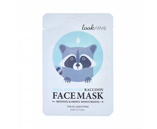 Look At Me (Aqua Moisture Raccoon) Face Mask