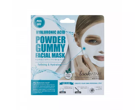 Look At Me 1Pc Powder Gummy Facial Mask (Hyaluronic Acid)