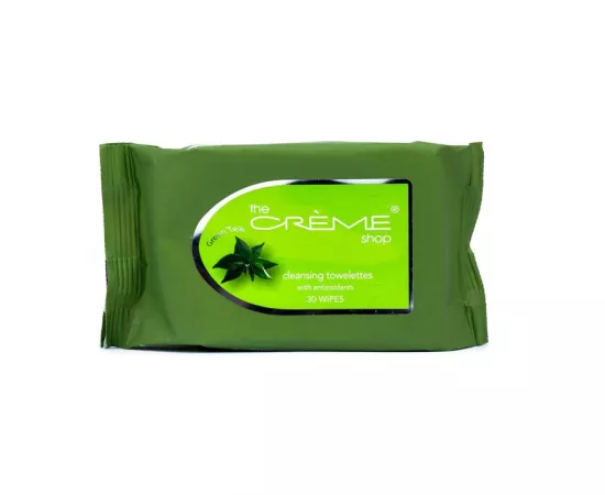 The Crème Shop Green Tea Cleansing Towelettes 30 Count