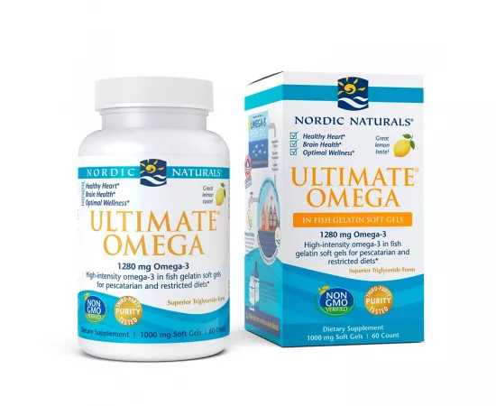 Nordic Naturals, Omega-3 in Fish Gelatin Softgels, 60 Softgels