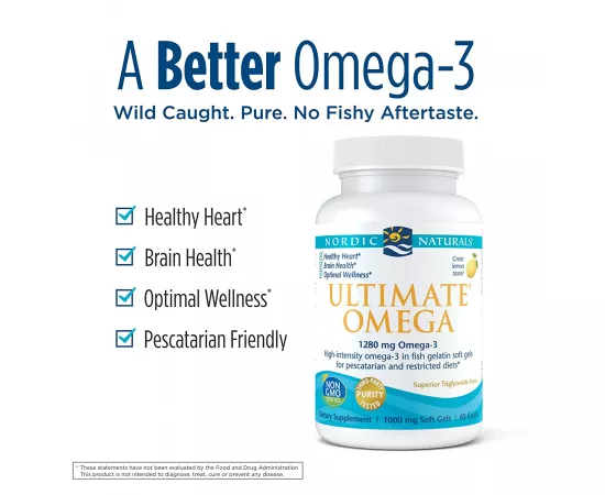 Nordic Naturals, Omega-3 in Fish Gelatin Softgels, 60 Softgels