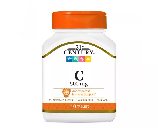 21st Century Vitamin C 500mg  Antioxidant & Immune System Support, 110 Tablets