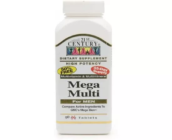 21st Century Mega Multi for Men Multivitamin & Multimineral 90 Tablets