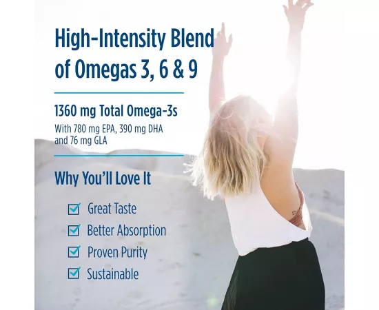 Nordic Naturals, Complete Omega Xtra Lemon, 1000 mg, 60 Soft Gels