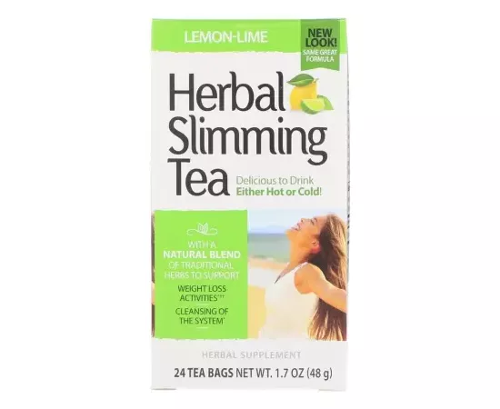 21st Century Herbal Slimming Tea, Lemon-Lime, Caffeine Free, 24 Tea Bags, 1.7 oz 48 g