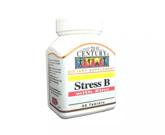 21st Century - Stress B With Zinc 30 Tablets