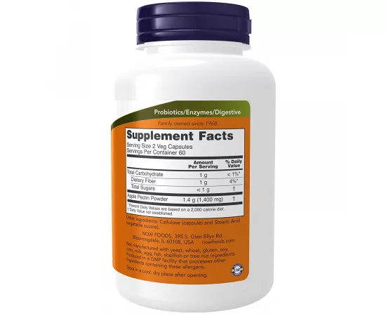 Now Foods Apple Pectin 700mg 120 Veg Capsules