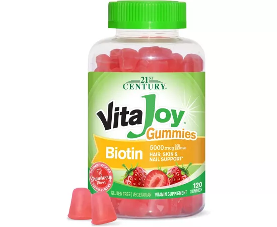 21st Century 5000 mcg VitaJoy Biotin 60 Gummies