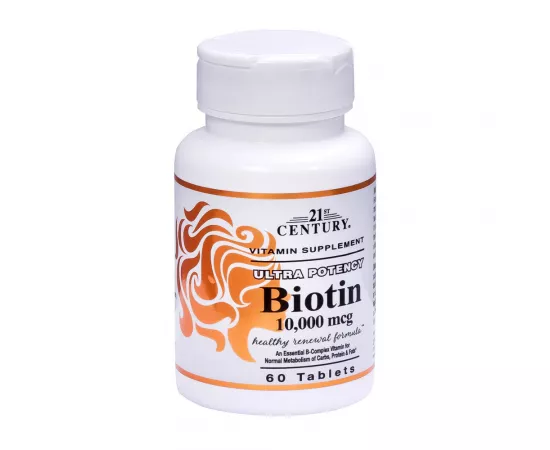 21st Century Biotin 10,000mcg 60 Tablets