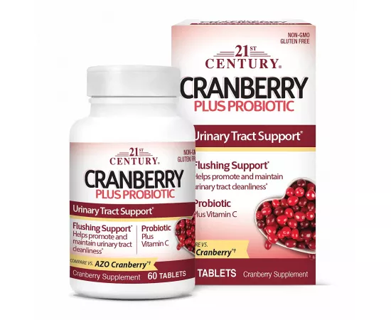 21St Century Cranberry Plus Probiotic 60 Tablets