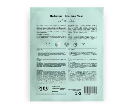 Pibu Hydrating Soothing Mask