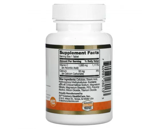 21st Century Vitamin C, 1,000 mg, 60 Tablets