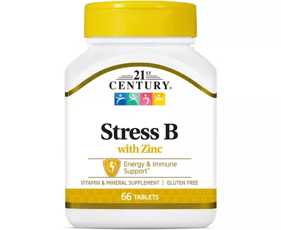 21st Century Stress B With Zinc 66 Tablets