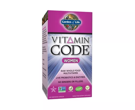 Garden of Life Vitamin Code Women's Multivitamin Vegan Capsules 120's