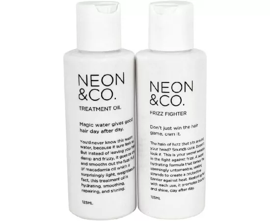 Neon & Co Twin Pack Treatment Oil & Frizz Fighter 8.4 Oz