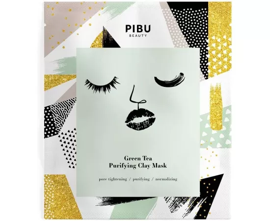 Pibu Green Tea Purifying Clay Mask Set of 5