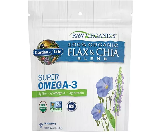 Garden of Life Raw Organic Flax & Chia Blend 12 oz (340 g)