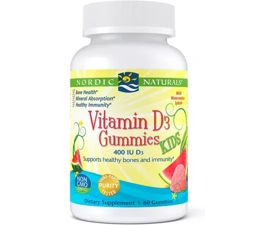 Nordic Naturals, Vitamin D3 Gummies Kids, 60 Gummies