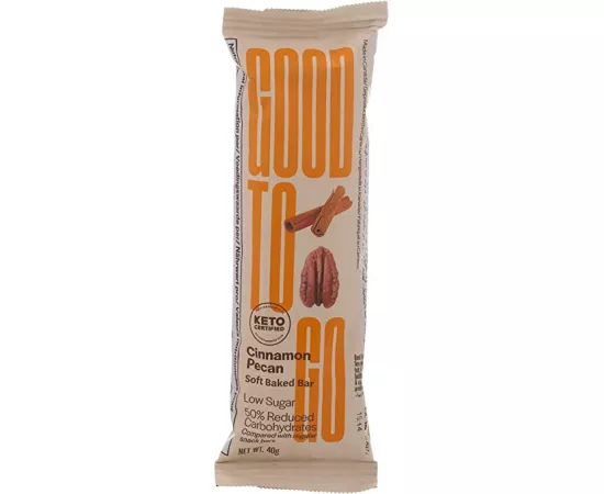 Good To Go Soft Backed Cinnamon Pecan Keto Bar 40 grams