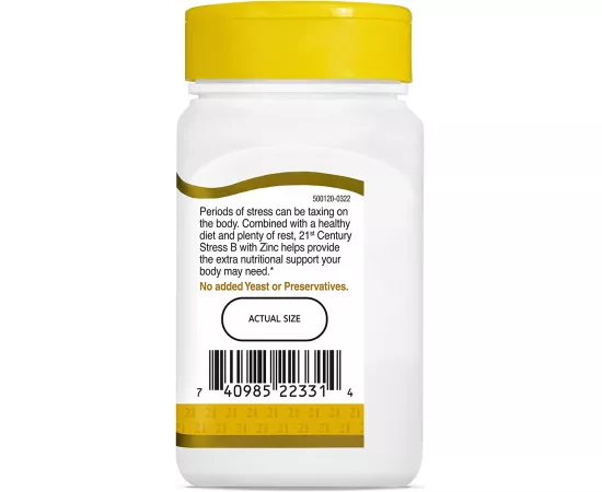 21st Century Stress B With Zinc 66 Tablets