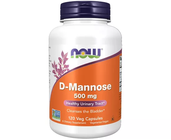 Now Foods D-Mannose 500 mg 120 Veg Capsules