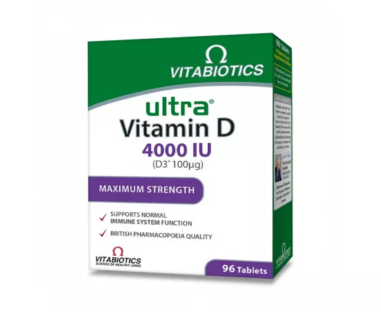 Vitabiotics Ultra Vitamin D3 4000 iu 96 Tablets