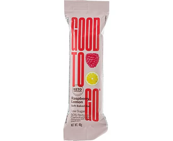 Good To Go Soft Backed Raspberry Lemon Keto Bar 40 grams