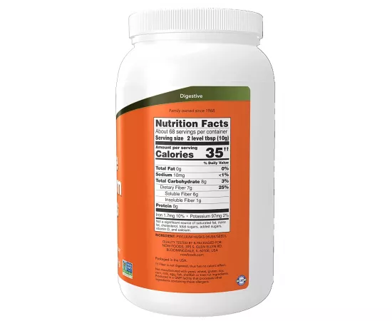 Now Foods Psyllium Husk Powder 24 Oz