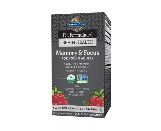 Garden of Life Dr. Formulated Brain Health Memory & Focus For Young Adults Tablets Vegetarian 60's