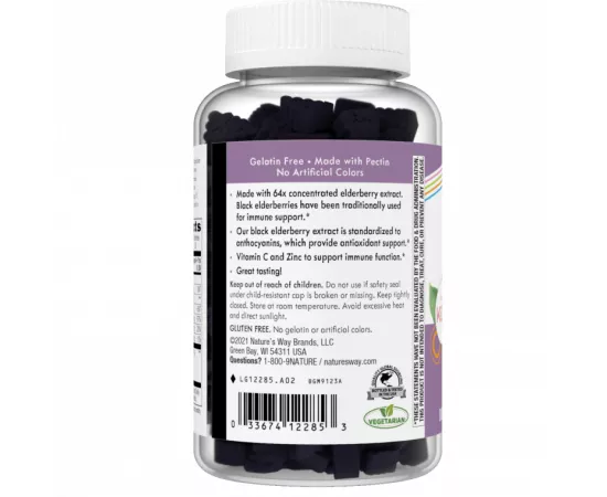 Nature's Way Sambucus Elderberry Kid's Immune Boost Gummies 60's