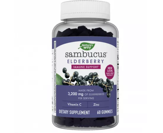 Nature's Way Sambucus Elderberry Adult's Immune Boost Gummies 60's