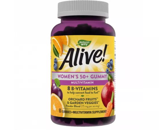 Nature's Way Alive Women's 50+ Gummy Vitamin 60 Gummies