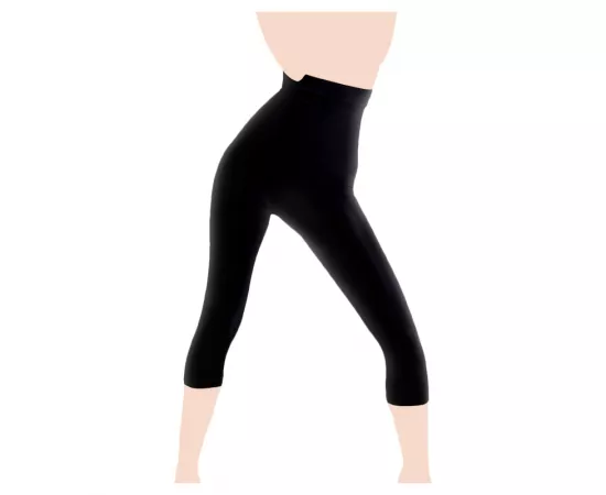 Lytess Excel Slim Flash Flat Tummy Capris Black S/M