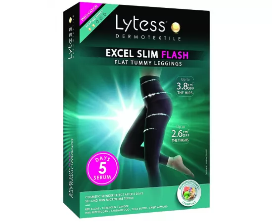 Lytess Excel Slim Flash Flat Tummy Leggings  Black S/M