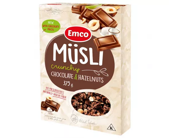 Emco Crunchy Müsli With Chocolate And Hazelnuts 375g