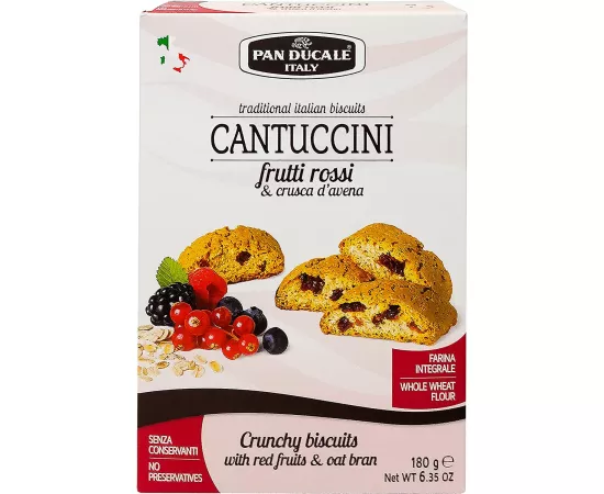 Pan Ducale Red Fruits And Oat Bran Biscuits 180grams