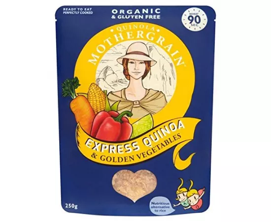 Quinola Mothergrain Organic Express Quinoa Golden Vegetables 250g