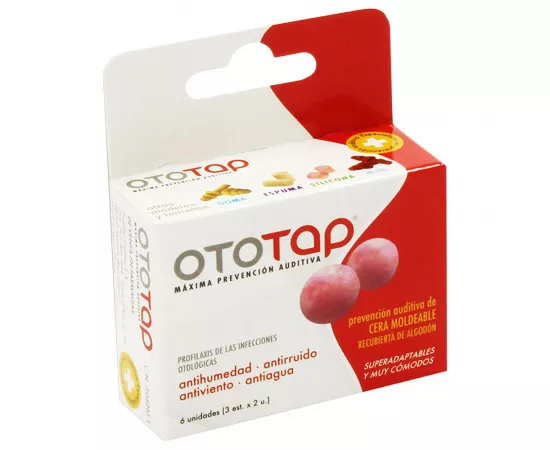 Oto Tap Ear Plugs Wax 6pcs per packet