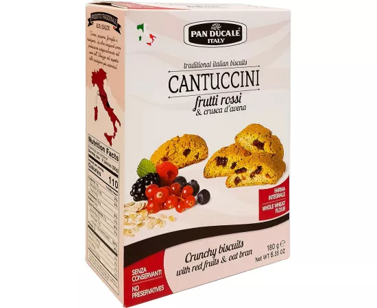 Pan Ducale Red Fruits And Oat Bran Biscuits 180grams