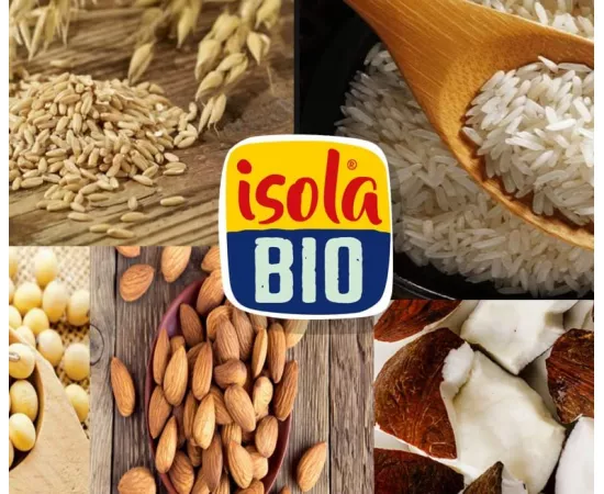 Isola Bio 100% Organic Rice Hazelnut Plant Based Milk 1L