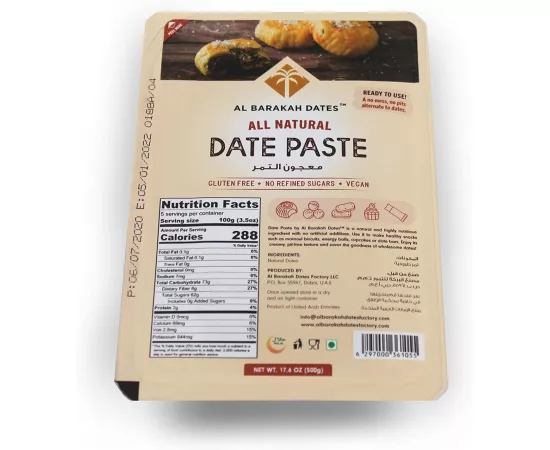 Al Barakah Dates All Natural Date Paste 500g