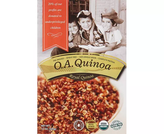 O.A Quinoa Organic Premium Red Quinoa 340g