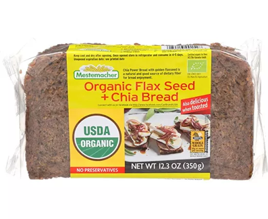 Mestemacher Organic Flaxseed & Chia Bread 350g