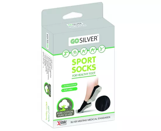 Go Silver Sport Socks Black 39/42