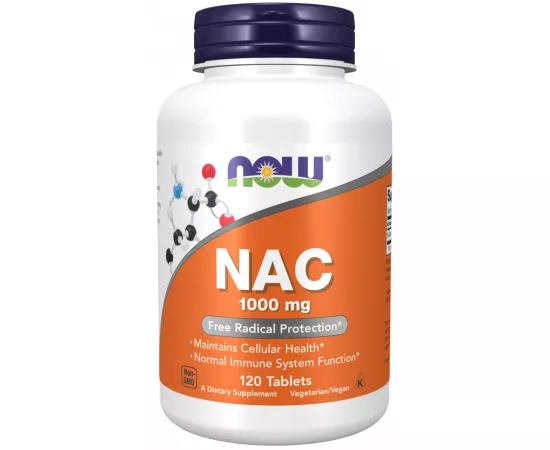 Now Foods NAC 1000 mg 120 Tablets