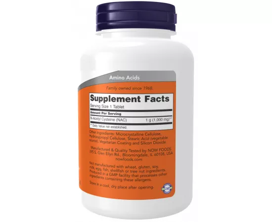 Now Foods NAC 1000 mg 120 Tablets