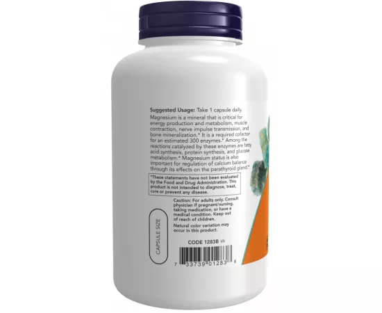 Now Foods Magnesium 400 mg 180 Capsules