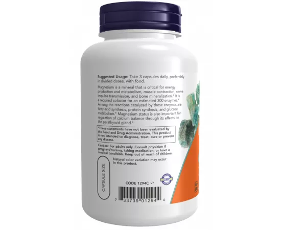 Now Foods Magnesium Citrate 120 Capsules