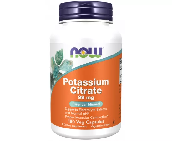 Now Foods Potassium Citrate 99 mg 180 Veg Capsules